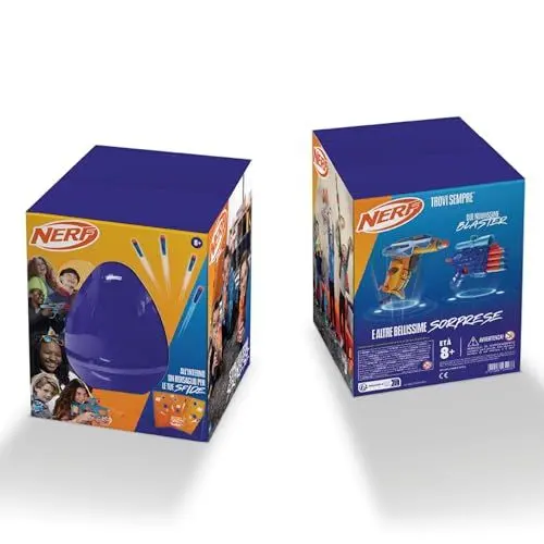 Produktbild: Hasbro Überraschungs-Ei Nerf 2024 mit Überraschungen inkl. Blaster und Zielset ab 8 Jahren