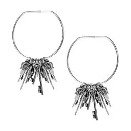 Produktbild: HASLED 2 Pièces Metall Organizer Ring, 150 mm Achlüsselring Groß, Keychain, Towel Rings, für Badezimmer, Küche, Schals, Krawatten, Handtücher und Dekorative Accessoires