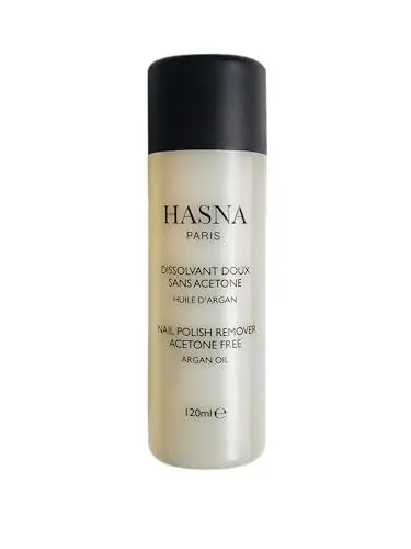 Produktbild: HASNA PARIS – SANFTER Nagellackentferner mit acetonfreiem Arganöl – Pflegend & feuchtigkeitsspendend für Nägel – Einfache Entfernung – Ideal für empfindliche Nägel 120 ml
