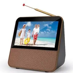 Produktbild: HassoKon Digitaler Tragbarer Fernseher DVB-T2, 1080P HD Mini TV DAB+,DSP Digitalfernsehen USB Mediaplayer für Wohnwagen,Auto und Camping Küche TV Schlafzimmer,Reisen,Küche
