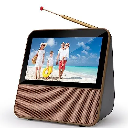 Produktbild: HassoKon Digitaler Tragbarer Fernseher DVB-T2, 1080P HD Mini TV DAB+,DSP Digitalfernsehen USB Mediaplayer für Wohnwagen,Auto und Camping Küche TV Schlafzimmer,Reisen,Küche