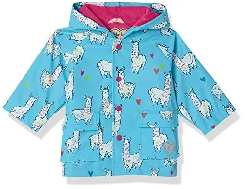 Produktbild: Hatley Baby Girls Raincoat Regenmantel, Adorable Alpacas, 9-12 Monate