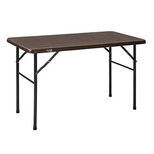 Produktbild: HATTORO Campingtisch Klapptisch Buffettisch Gartentisch Koffer 120 cm Braun