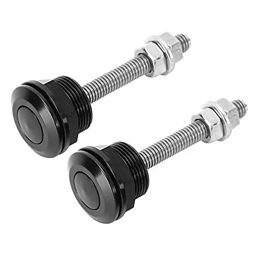Produktbild: Haubenstifte, 2 Stück Universal-Schnellverschluss-Verriegelungsclip, Druckknopf-Motorhauben-Kit, Aluminiumlegierung, Schnellverschluss-Verschluss für Auto (22mm)