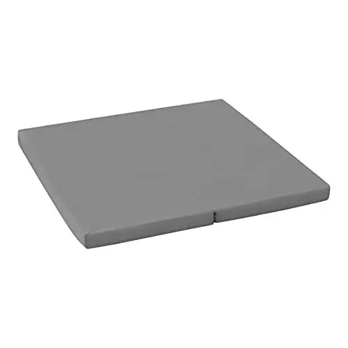 Produktbild: hauck Laufstall Klappmatratze mit Tragetasche Sleeper SQ, 90 x 90 x 5 cm, Klein Zusammenklappbar, Schaumstoffmatratze, Reisematratze, Spielunterlage (Grey)
