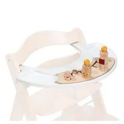 Produktbild: hauck Play Sorting Set, Giraffe White - Spielbrett mit Sortierspiel Kompatibel mit Alpha+ & Beta+ Holzhochstuhl, Baby Holz Spielzeug Fördert Auge Hand Koordination