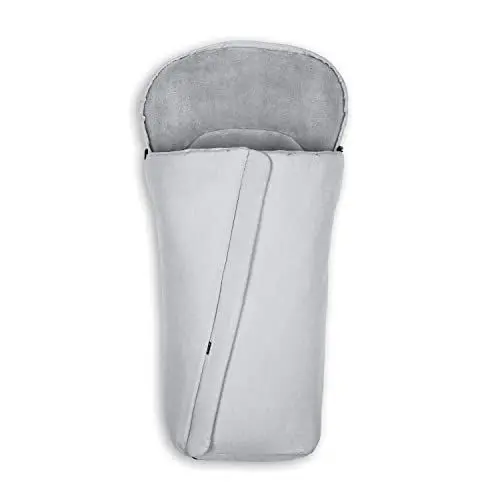 Produktbild: hauck Universal Fußsack für Buggys, Kinderwagen & Fahrradanhänger, Warm mit Fleece Innenfutter, Anti-Rutsch, 2 Wege Reißverschluss, Kapuze, Waschbar & Faltbar (Grau)