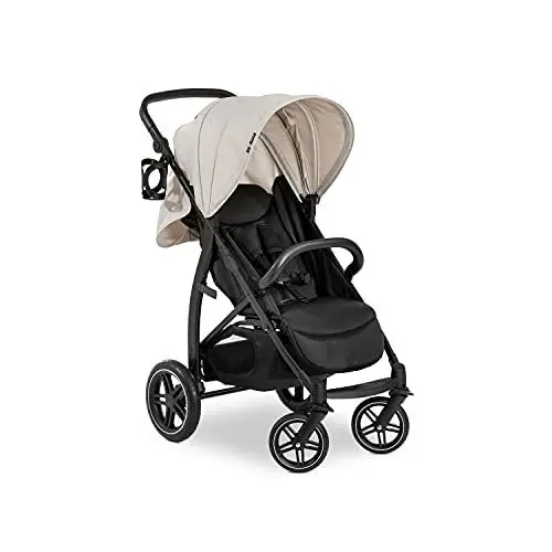 Produktbild: hauck Rapid 4D, Beige - Kinderbuggy mit Liegefunktion ab Geburt bis 22 kg - UV Schutz 50+ - Klein Zusammenklappbar - Höhenverstellbarer Schieber mit Getränkehalter - Pannensichere Gummi Räder