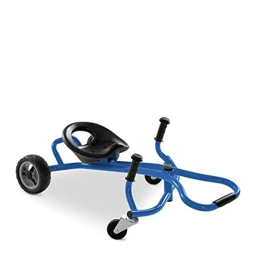 Produktbild: hauck Twist-it Funfahrzeug für Kinder ab 4 Jahren bis 50 kg, Drift Scooter mit Verstellbarem Schalensitz, EVA Hinterräder, 360° Vorderräder, Rutschfeste Griffe & Fußablage (Blue)