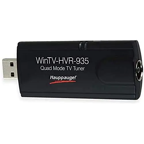 Produktbild: Hauppauge WinTV-HVR-935HD 01588 - USB Hybrid TV-Tuner - digitales Fernsehen DVB-T2 HD, DVB-C HD, DVB-T, Analog-TV für Laptop oder PC
