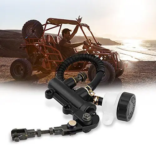 Produktbild: Hinterrad-Hauptbremszylinder für Motorrad & ATV - Hydraulischer Bremszylinder mit klappbarem Pumpenbehälter, Ideal für Dirt Bikes und Geländefahrzeuge, Hochwertige Bremsleistung