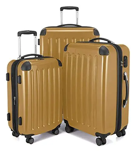 Produktbild: HAUPTSTADTKOFFER Alex - 3er Kofferset, Trolley-Set, Rollkoffer, Reisekoffer, (S, M & L), Herbstgold