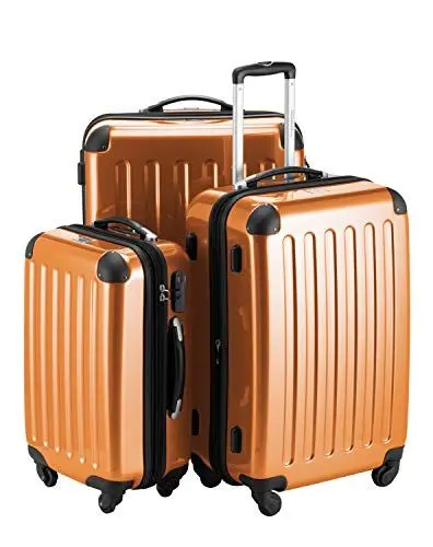 Produktbild: HAUPTSTADTKOFFER Alex - 3er Kofferset, Trolley-Set, Rollkoffer, Reisekoffer, (S, M & L), Orange