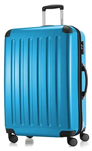 Produktbild: HAUPTSTADTKOFFER Alex - Großer Hartschalen-Koffer, 4 Doppel-Rollen, Trolley, Rollkoffer, Reisekoffer, Volumenerweiterung, 75 cm, 119 Liter, Cyanblau