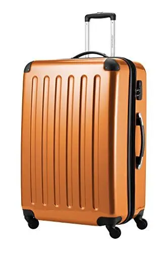 Produktbild: HAUPTSTADTKOFFER Alex - Großer Hartschalen-Koffer, 4 Doppel-Rollen, Trolley, Rollkoffer, Reisekoffer, Volumenerweiterung, 75 cm, 119 Liter, Orange