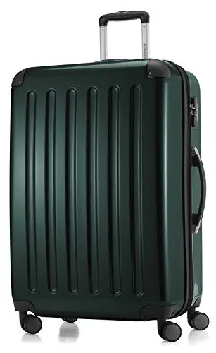 Produktbild: HAUPTSTADTKOFFER Alex - Großer Hartschalen-Koffer, 4 Doppel-Rollen, Trolley, Rollkoffer, Reisekoffer, Volumenerweiterung, 75 cm, 119 Liter, Waldgrün