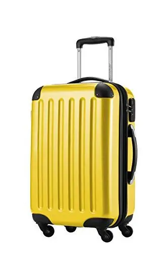 Produktbild: HAUPTSTADTKOFFER Alex - Handgepäck, 55 x 38 x 23 cm, 4 Rollen, 42 Liter, Reisekoffer, Hartschalenkoffer, Rollkoffer, Bordgepäck Koffer, erweiterbar, Gelb