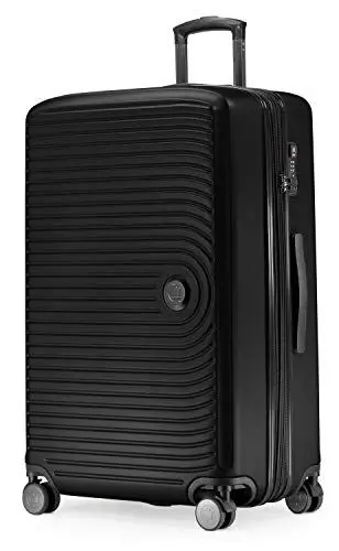 Produktbild: HAUPTSTADTKOFFER Mitte - Großer Hartschalenkoffer, TSA, 4 Rollen, Check-In Gepäck mit 8 cm Volumenerweiterung, 77cm, 130 Liter, Schwarz