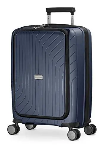 Produktbild: HAUPTSTADTKOFFER TXL - Handgepäck mit Laptopfach Hartschalen Trolley, Business Trolly, Roll-Reisekoffer 4 Doppel-Rollen, 55 cm, 40 L, Royalblau