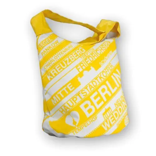 Produktbild: HAUPTSTADTKOFFER Umhängetasche Berlin Taschen 17 Liter Mehrfarbig (Weiß/Gelb) HK-B12260-M