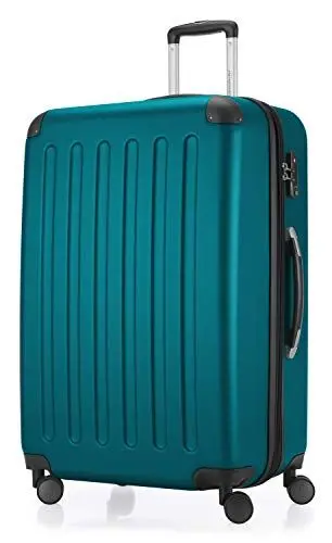 Produktbild: HAUPTSTADTKOFFER - SPREE - Großer Hartschalen-Koffer Trolley Rollkoffer Reisekoffer, 4 Doppel-Rollen, 75 cm, 119 L, Aqua Grün