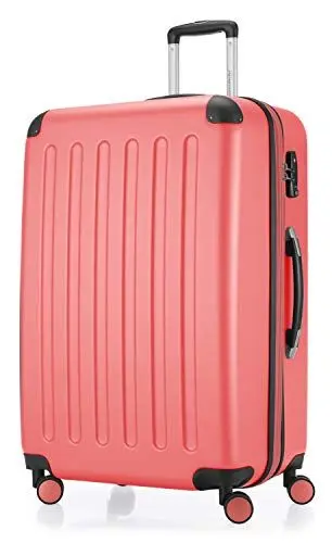 Produktbild: HAUPTSTADTKOFFER - SPREE - Großer Hartschalen-Koffer Trolley Rollkoffer Reisekoffer, 4 Doppel-Rollen, 75 cm, 119 L, Ausziehgriff, Korall