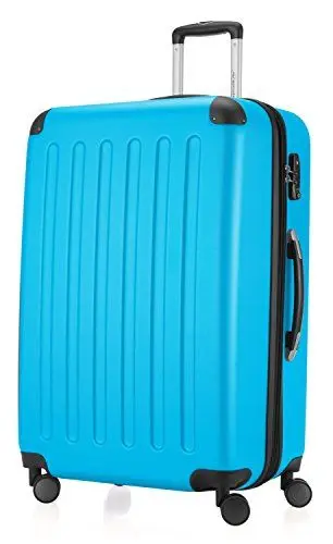 Produktbild: HAUPTSTADTKOFFER - SPREE - Großer Hartschalen-Koffer Trolley Rollkoffer Reisekoffer, 4 Doppel-Rollen, 75 cm, 119 L, Cyanblau