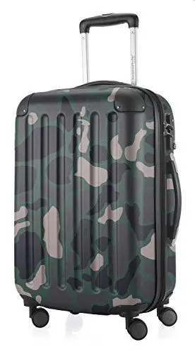Produktbild: HAUPTSTADTKOFFER - SPREE - Handgepäck Hartschalen-Koffer Trolley Rollkoffer Reisekoffer, 4 Doppel-Rollen, 55 cm, 42 L, Camouflage