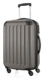Produktbild: HAUPTSTADTKOFFER - SPREE - Handgepäck Hartschalen-Koffer Trolley Rollkoffer Reisekoffer, 4 Doppel-Rollen, 55 cm, 42 L, Graphite