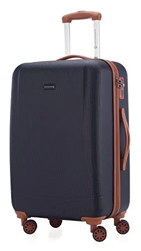 Produktbild: Hauptstadtkoffer - Wannsee - Mittelgroßer Hartschalen Reisekoffer,68 cm, 63 Liter, Dunkelblau/Braun