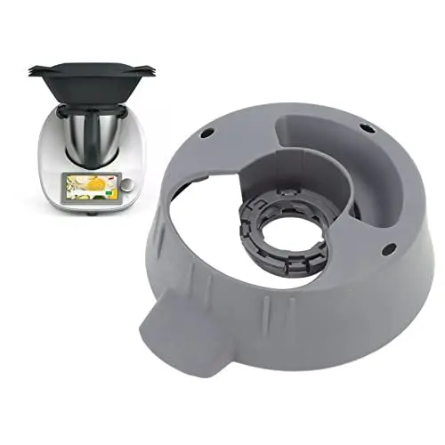 Produktbild: Haupttopfbasis für Thermomix TM5 TM6, Thermomix-Befestigungsbecher, Ringbasis, Ringmutterbasis mit Sicherem Verschluss, Langlebiges Zubehör für Thermomix-Mixer, Ersatz für Mixer-Teile für Thermomix Vo