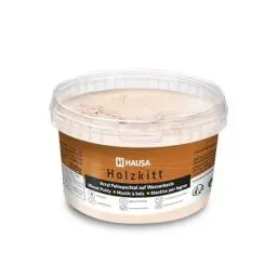 Produktbild: HAUSA Holzkitt 250 g Buche Dunkel Holzspachtelmasse, Kitt für Holz, Holzspachtel/Füllmasse zum Reparieren von Holzschäden gebrauchsfertig ausgezeichnete Füllkraft schnelltrocknend rissbeständig