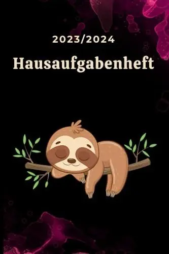 Produktbild: Hausaufgabenheft 2023/2024: faulenzer hausaufgabenheft DIN A5| Tolles Geschenke für Jungs , Mädchen und Teenager