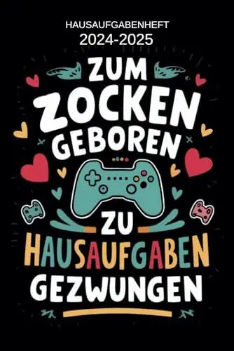 Produktbild: Hausaufgabenheft 2024/2025: Hausaufgabenplaner | Schülerkalender Gymnasium Teenager Jungen mädchen | August 24 - Juli 25