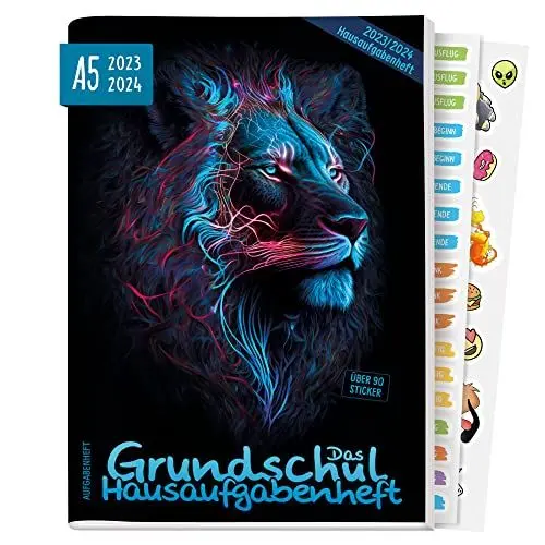 Produktbild: Häfft Hausaufgabenheft Grundschule: Das Hausaufgabenheft Grundschule 2020/2021 A5 Cheet-Lerntipps, spannendes Wissens-, Lern- und Denkspiel. Klimaneutral und nachhaltig