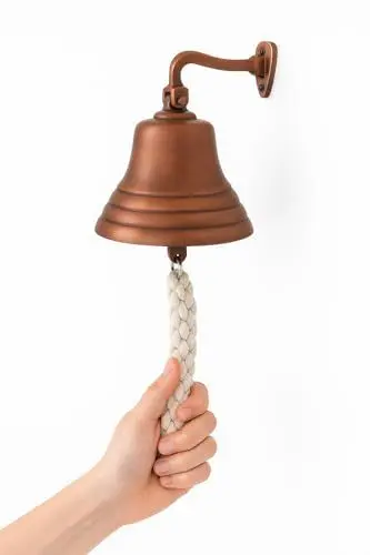 Produktbild: Hausbar-Zubehör – Last Order Bell – Kneipenglocke, Wandglocke mit lautem Klang, ideal für Weihnachten, Empfänge, Kneipen – Bronzeglocke, 10 cm