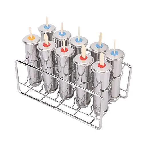 Produktbild: Haushalts-Eis Am Stiel-Formen-Set aus Edelstahl 304, Eiscreme-Form