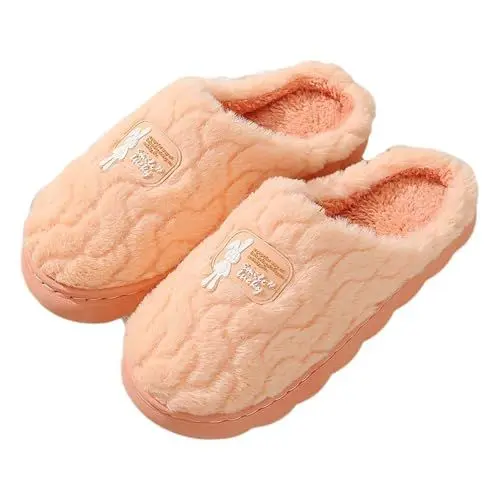 Produktbild: Hausschuh Herren-Hausschuhe Katzen Hausschuhe Women's Beach Sandals Hollow Casual Slippers Flat Shoes Sandals Hausschuhe Herren Winter Hausschuhe Warm Damen (Orange, 38)