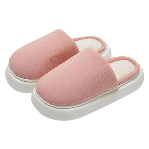 Produktbild: Hausschuhe 35 MäDchen Lammfell Pantoffeln Damen Hausschuhe für Erwachsene, und Winter, für den Innen- und Außenbereich, modisch, einfarbig, bequem und Hausschuhe Geschlossen Herren (Red, 44)