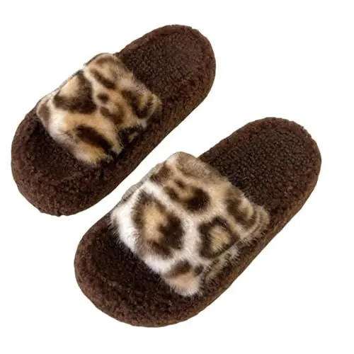 Produktbild: Hausschuhe Damen Fell und bequem, halten Ihre Füße im Winter warm. B𝐚delats𝐜hen Mit FußBett (Beige, 38)