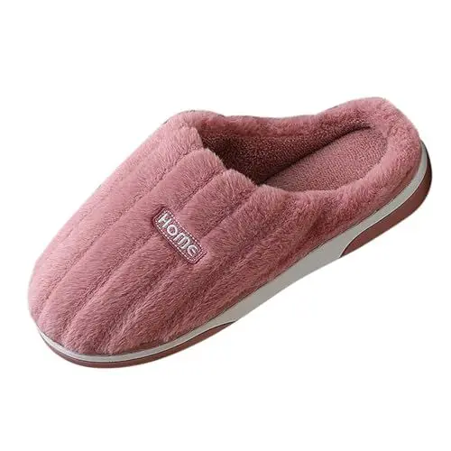 Produktbild: Hausschuhe Damen Winter Herren Baumwolle Katze Pantoffeln Warme Plüsch Hausschuhe Unisex Weiche Bequeme rutschfeste Cozy Slippers Hausschuhe Damen Wolle Alpaka Hausschuhe Herren Hausschuhe 45