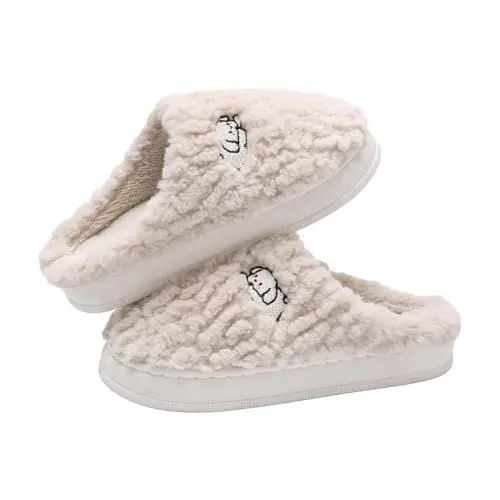 Produktbild: Boho Hausschuhe Damen Haus Schuhe Hausschuhe Damen 39 Winter Hausschuh Warm Hauspuschen Damen Filz Pantoffeln Damen Rot Hausschuhe Erzieherin Hausschuhe Aus Weicher Baumwolle