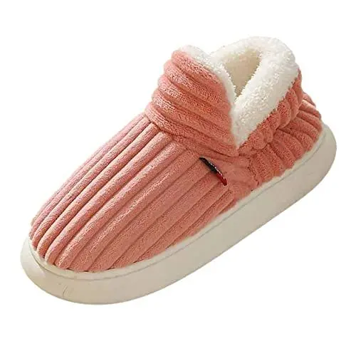Produktbild: Hausschuhe Fell Damen 38 Hausschuhe Fell Damen 39 Damen Hausschuhe und Winter Mode Einfarbig Bequeme Flache Mit Warmer Rutschfester Hausschuhe Fell Damen 38 Hausschuhe Fell Damen 39 (D, 41)