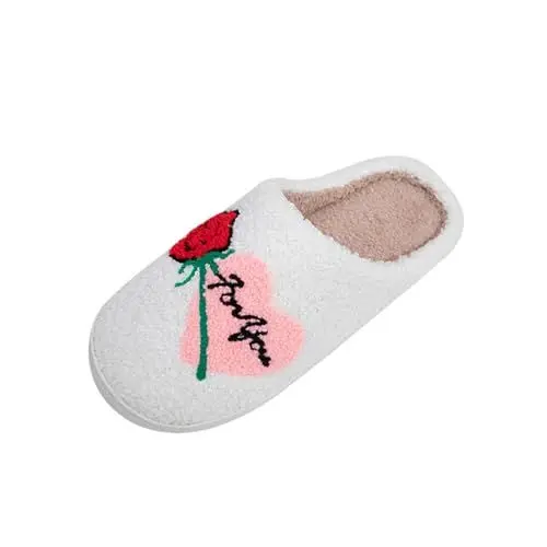 Produktbild: Hausschuhe Filz Hausschuhe Plüsch Pantoffel Damen Strandsandalen Hohl Casual Hausschuhe Flache Schuhe Retro Sandalen Pantoletten Herren Orthopädische Hausschuhe Damen (White, 45)