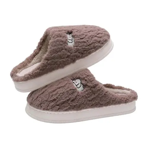Produktbild: Hausschuhe Mädchen 35 Memory Foam Damen Samt Pantoffeln Damen Flausch Schuhe Hausschuh Fuer Damen Damen Hausschuhe 38 Winter Schlappen Damen mit Pluesch Filz Clogs Damen