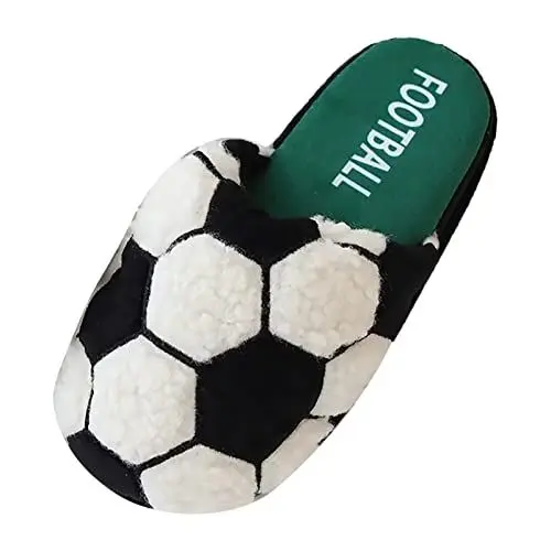 Produktbild: Hausschuhe Winter Herren Pantoffeln Herren Winter - und Winter-Fußball-Basketball-Baseball-Eltern-Kind-Hausschuhe niedliche rutschfeste Hausschuhe Winter Herren Pantoffeln Herren Winter (C, L)