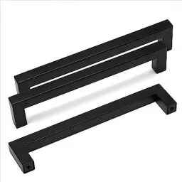 Produktbild: HauSun 10 Stück Möbelgriffe 128mm Schwarz Küchengriffe aus Edelstahl Schrankgriffe mit Schrauben Türgriffe Möbelgriff Küchengriff Schrankgriffe für Schublade, Schrank, Möbel