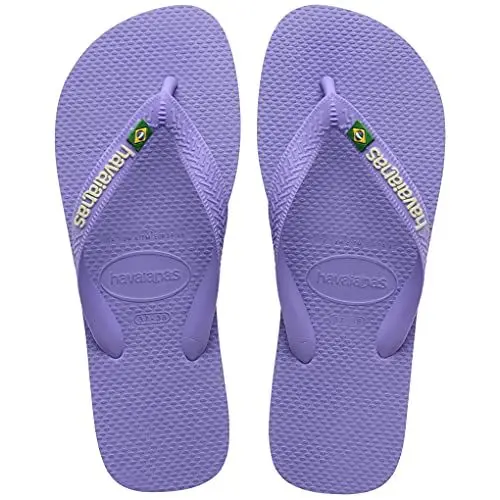 Produktbild: Havaianas - Brasil Logo, ikonische, bequeme und langlebige Badelatschen mit Brasilien- Flagge und rutschfester Sohle mit farbigen Streifen, Unisex-Erwachsene