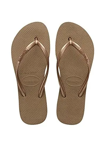 Produktbild: Havaianas – Slim Flatform, elegante, langlebige und vielseitige Badelatschen, mit 2,5 cm dicker Sohle, dünne Riemen, Damen