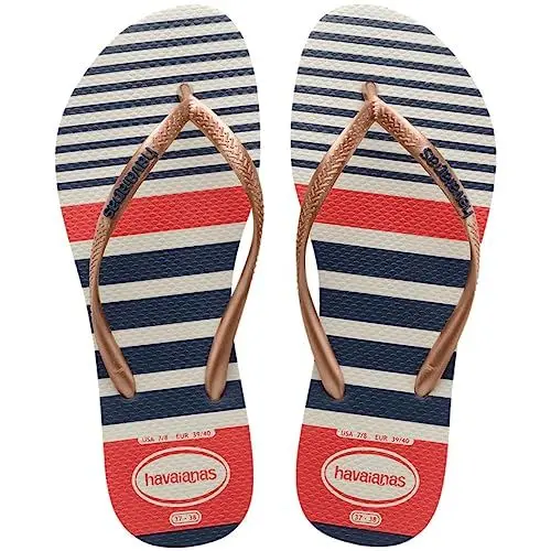 Produktbild: Havaianas Damen Slim Nautical Flip flops, Gold 41/42 EU